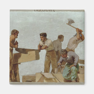 Houtstructuur Magneet