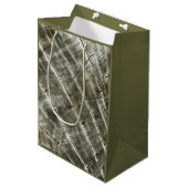 Houtstructuur Medium Cadeauzakje (Voorkant Gekanteld)