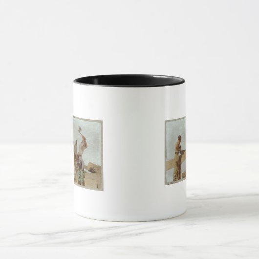 Houtstructuur Mok (Midden)