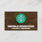 Houtstructuur | Sleutelgereedschap Visitekaartje (Voorkant)