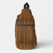 Houtstructuur Sling Bag (Voorkant)