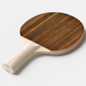 Houtstructuur Tafeltennisbatje (Voorkant Gekanteld)