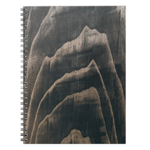 Houtstructuur van eeuwenoud notitieboek