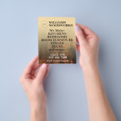 Houtstructuur vet flyer (Hand)