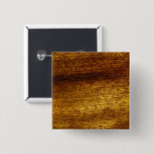 Houtteak Vierkante Button 5,1 Cm (Voorkant /achterkant)