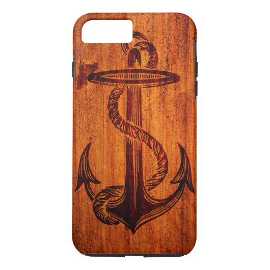 Houttextuur (Anchor) Case-Mate iPhone Case (Achterkant)