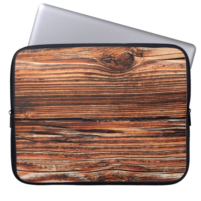 Houttextuur dicht bij elkaar. achtergrond, textuur laptop sleeve (Voorkant)