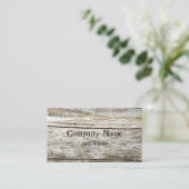 Houttextuur, gekarfd teksteffect visitekaartje (Staand voorkant)