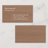 Houttextuur Graanachtergrondcarpentry Visitekaartje (Voorkant / Achterkant)