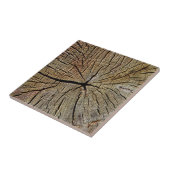 Houttextuur Graanboom, jaarrooster Tegeltje (Zijkant)