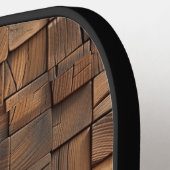 houttextuur pickleball paddle (Links Detail)