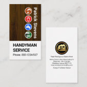 houttextuur timmerwerk visitekaartje (Voorkant / Achterkant)