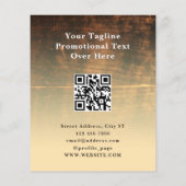 Houttextuur vet flyer (Achterkant)