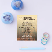 Houttextuur vet flyer (Enkel)