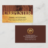Houttimmerhout Signage Signage Hout Carpentry Visitekaartje (Voorkant / Achterkant)