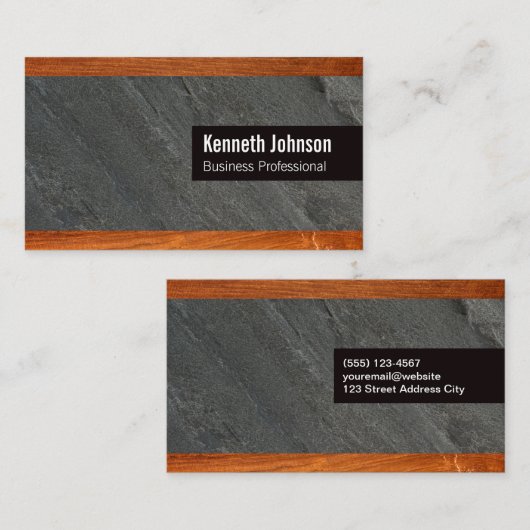 Houttrim | Achtergrond Visitekaartje (Voorkant / Achterkant)