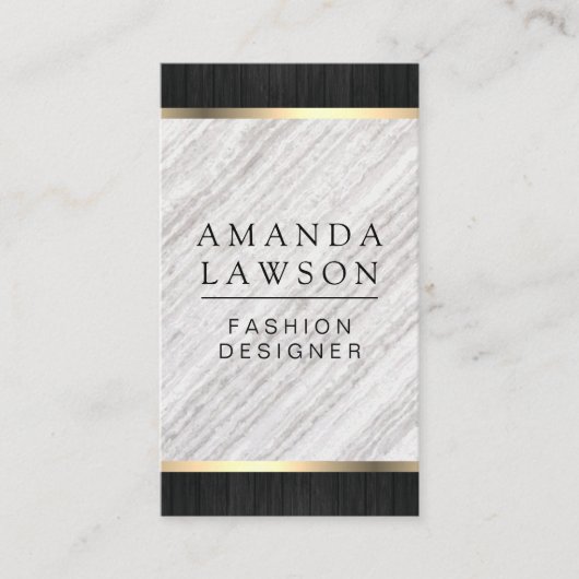 Houttrim en Lux-Design variatie Visitekaartje (Voorkant)