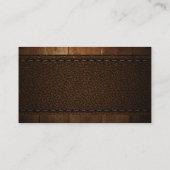 Houttrim | Leder Visitekaartje (Achterkant)