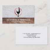 Houttrim | Wijn Stain Visitekaartje (Voorkant / Achterkant)