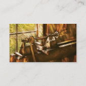 Houtturner - een oud laboratorium visitekaartje (Achterkant)