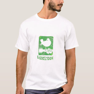 Houtvedervogel en gitaar t-shirt
