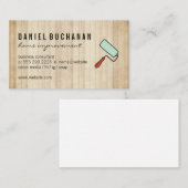 houtverfrol voor timmerwerk visitekaartje (Voorkant / Achterkant)