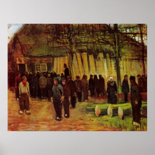 Houtverkoop door Vincent van Gogh Poster (Voorkant)