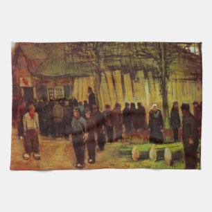 Houtverkoop door Vincent van Gogh Theedoek
