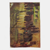 Houtverkoop door Vincent van Gogh Theedoek (Verticaal)