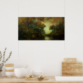 Houtverlichting Poster (Keuken)