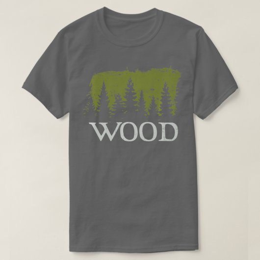 Houtverrijking buitenkant Bushcraft Foresters Prem T-shirt (Design voorkant)