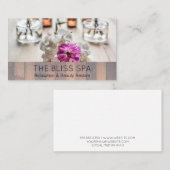 houtversiering | Salon Spa Visitekaartje (Voorkant / Achterkant)