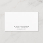 houtversiering | Salonoliën en badzouten Visitekaartje (Achterkant)