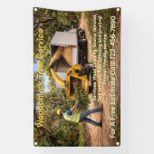 Houtversnipperingsbedrijf in het zuiden omheining spandoek (Verticaal)