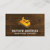 houtvlak | timmerwerk | houtnerf visitekaartje (Voorkant)