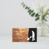 Houtvloerthema Visitekaartje (Staand voorkant)