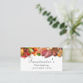 Houtvormig voedselproduct Vegetable Chef Catering Visitekaartje (Staand voorkant)