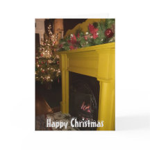 Houtvuur en kerstverlichting, Sheffield.