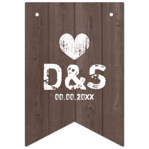 houtwaren, huwelijksvlaggen vlaggetjes