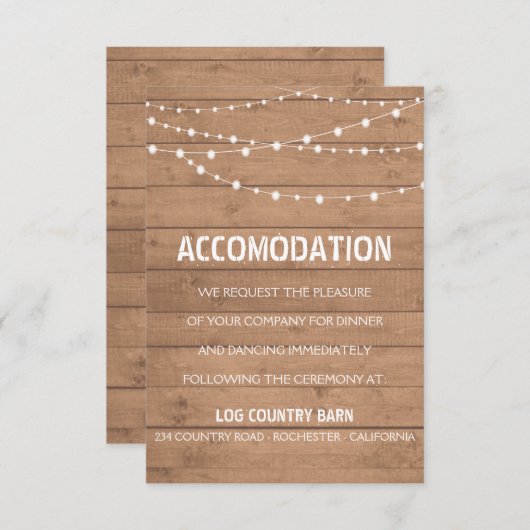 Houtwaren, taarten en touwlantaarns informatiekaartje (Voorkant / Achterkant)