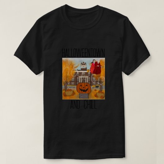 Houtweentown en Chill Pumpkin Classic T-shirt (Design voorkant)