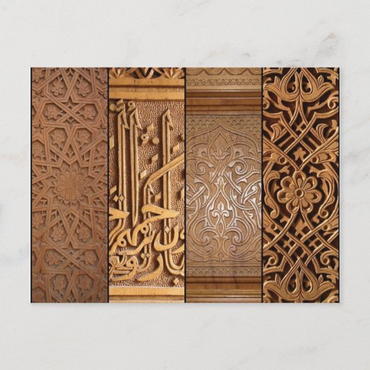 houtwerk briefkaart (Voorkant)