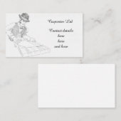  houtwerk handymantekening visitekaartje (Voorkant / Achterkant)