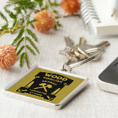 Houtwerk Joiner en timmerman Sleutelhanger (Zijkant)