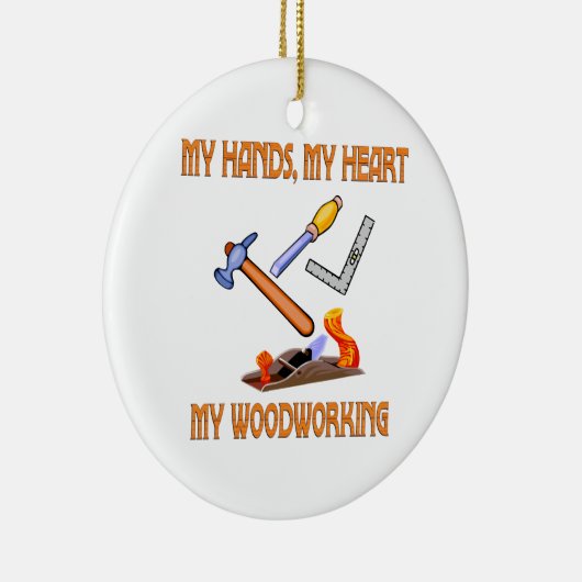 Houtwerk Keramisch Ornament (Rechts)