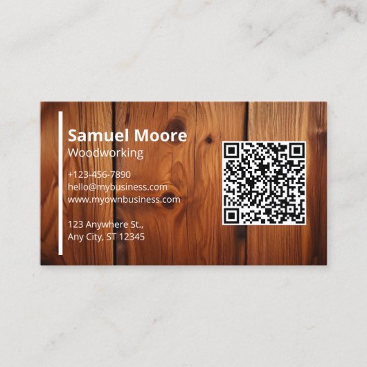 Houtwerk Visitekaartje (Voorkant)