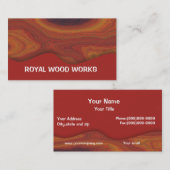 Houtwerken Unieke Visitekaartjes (Voorkant / Achterkant)
