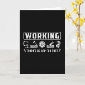 houtwerker Carpenter Woodworking Wood Gift Idee Kaart (Gele Bloem)