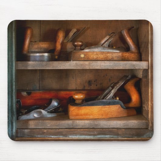 Houtwerker - Gereedschap van kastanjemaker Muismat (Voorkant)