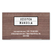 Houtwerker met Hazel Wood Magnetisch Visitekaartje (Voorkant)